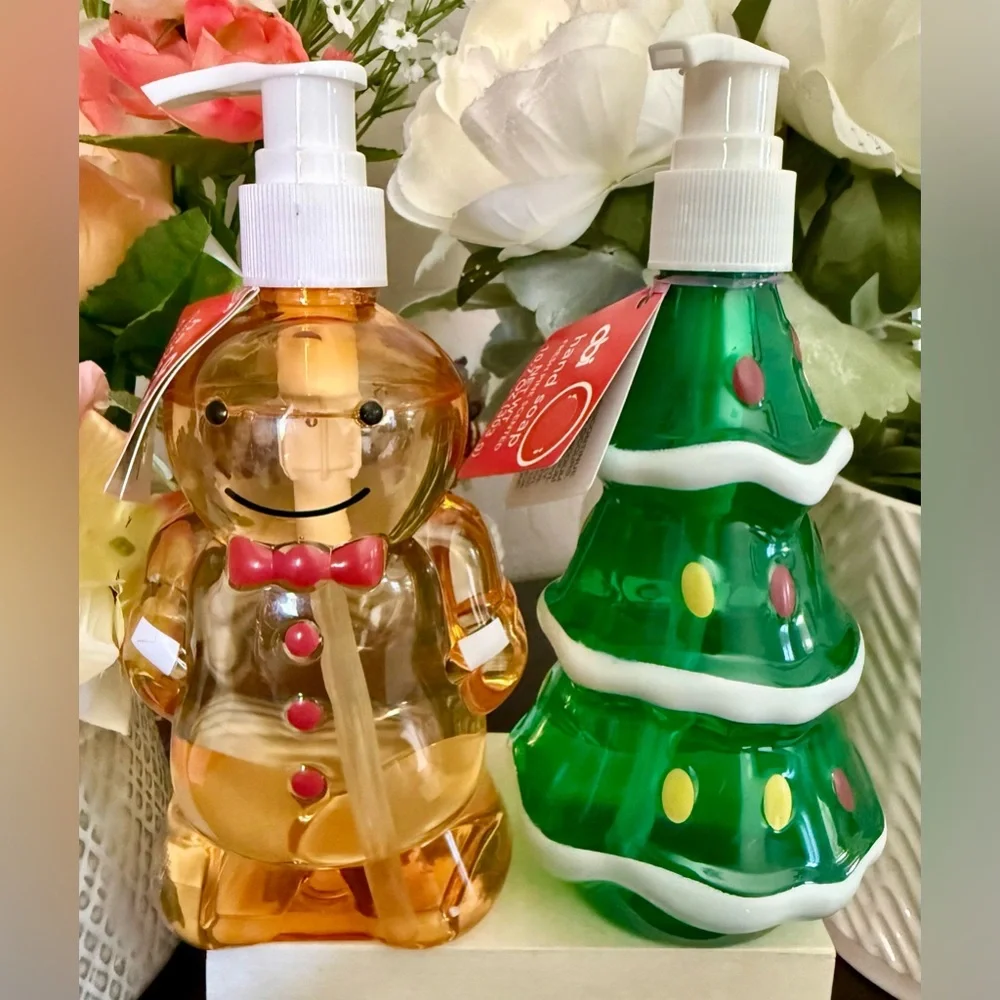 🆕🎄 CHRISTMAS LIMITED EDITION HAND SOAP SET. CINNAMON GINGERBREAD & FRESH PINE.